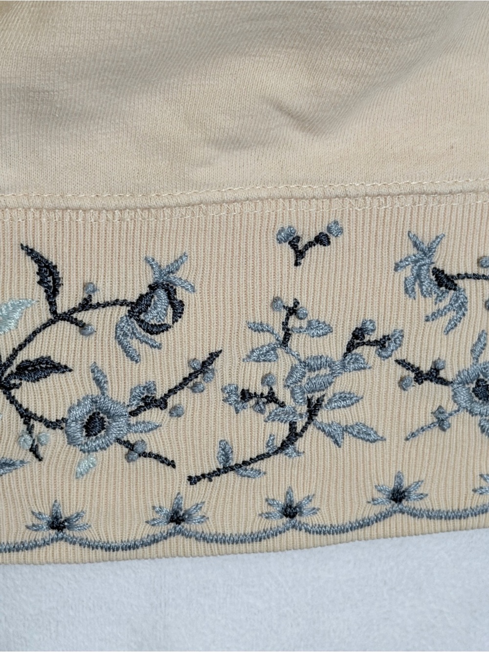 Lucky Brand vintage Y2K-era full-zip 3D embroidered hoodie boho fairycore floral - Picture 10 of 14